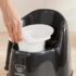 Olita cu protectie spate BabyBjorn Potty Chair Black/White