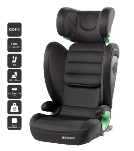 Scaun-auto-i-Size-BabyGo-SafeChild-Black-100-150-cm