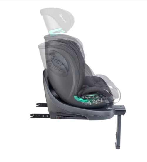 Scaun-auto-rotativ-cu-isofix-BabyGo-Prime-Black-40-150-cm