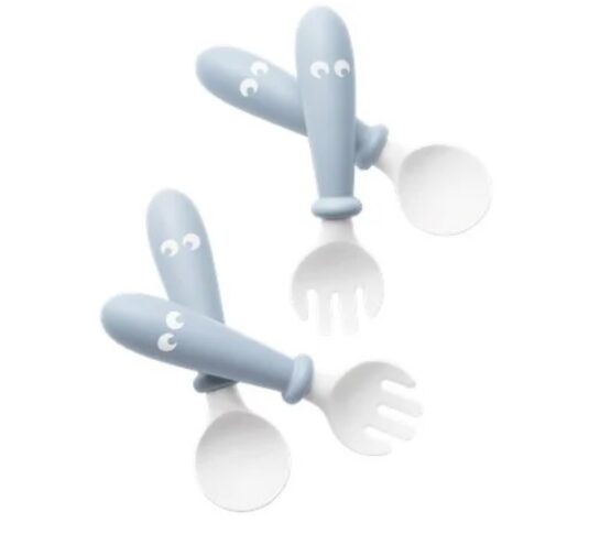 Детские столовые приборы BabyBjorn Powder Blue, 4 шт. (073067A)