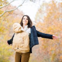 Слинго - накидка осень/зима для детей