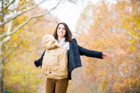 Слинго – накидка осень/зима By Bagy “Beige”