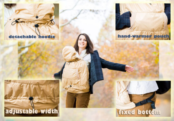 Слинго - накидка осень/зима для детей