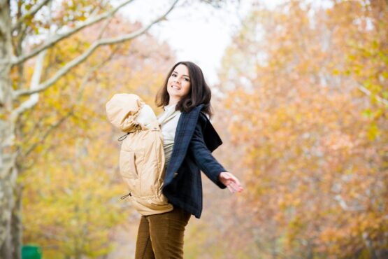 Слинго - накидка осень/зима для детей