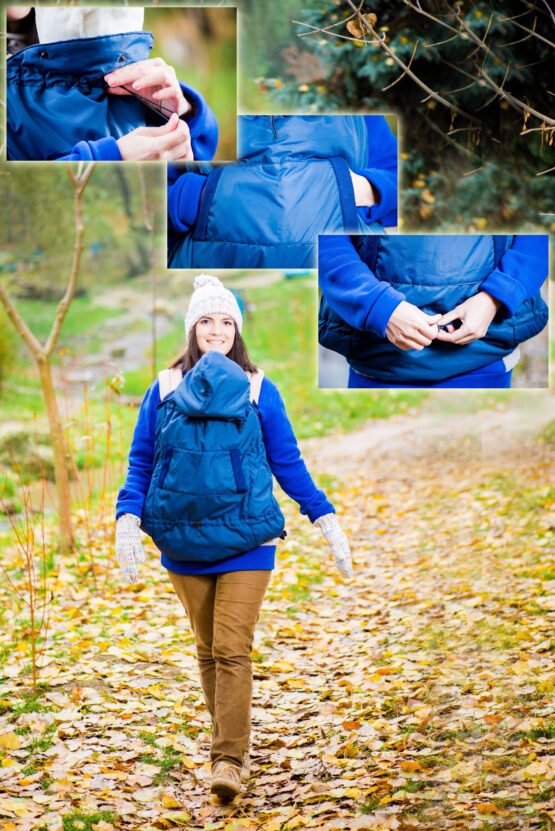 Слинго - накидка осень/зима для детей