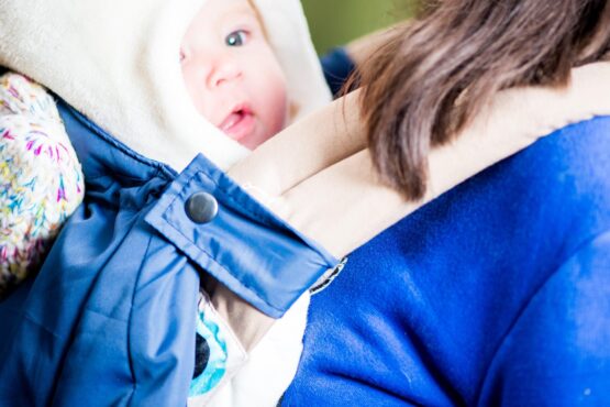 Слинго - накидка осень/зима для детей