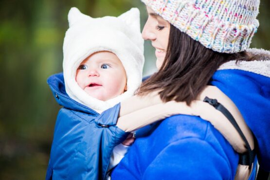 Слинго - накидка осень/зима для детей