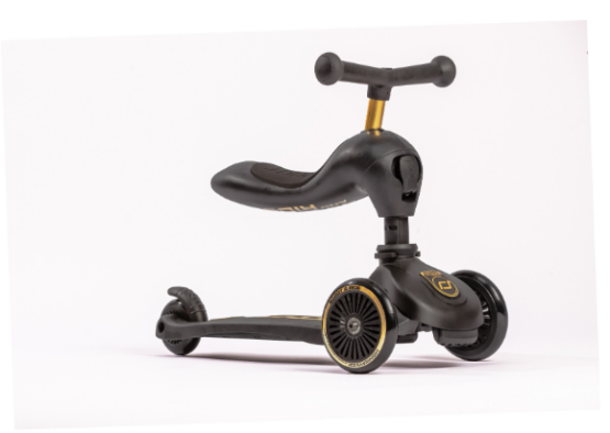 Trotinetă 2in1 Scoot & Ride HighwayKick 1 Lifestyle Black/Gold (96428)