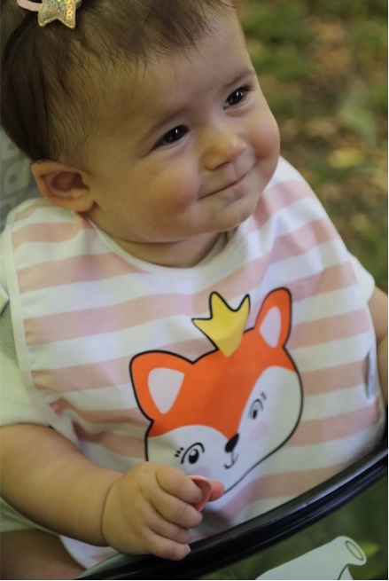 Baveta pentru copii BabyJem Roz