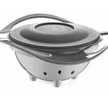 Bol multifunctional cu capac si rotire 360 grade BabyJem Amazing Bowl Gri
