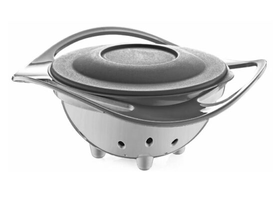 Многофункциональная миска с крышкой и вращением на 360 градусов BabyJem Amazing Bowl Grey (350)