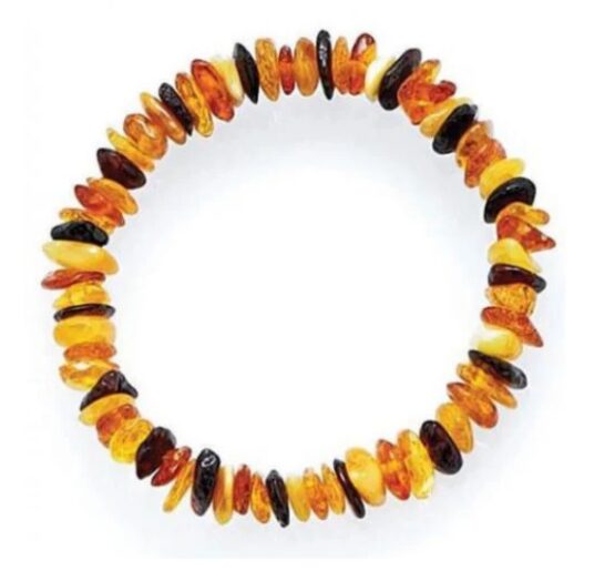 Bratara din chihlimbar pentru bebelusi BabyJem Multicolor