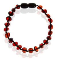 Bratara din chihlimbar pentru bebelusi BabyJem Rosie