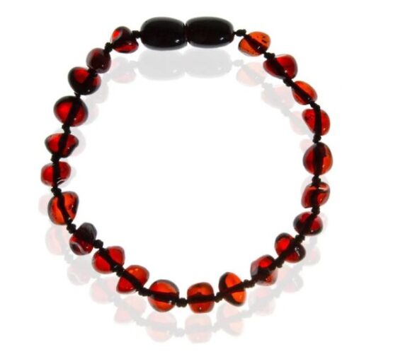 Bratara din chihlimbar pentru bebelusi BabyJem Rosie (588)