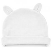 Caciulita pentru nou-nascuti cu urechiuse BabyJem Alba