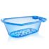 Cadita transparenta pentru copii BabyJem Albastra