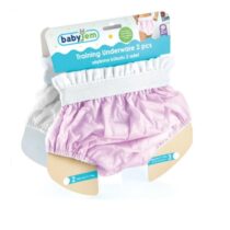 Chilotei impermeabili BabyJem marimea 2 Roz (12-14 kg), 2 buc.