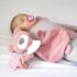 Jucarie de plus cu inel gingival BabyJem Sleeping Friend Roz