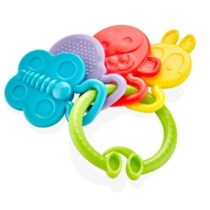 Jucarie dentitie BabyJem Rattle Teether Verde