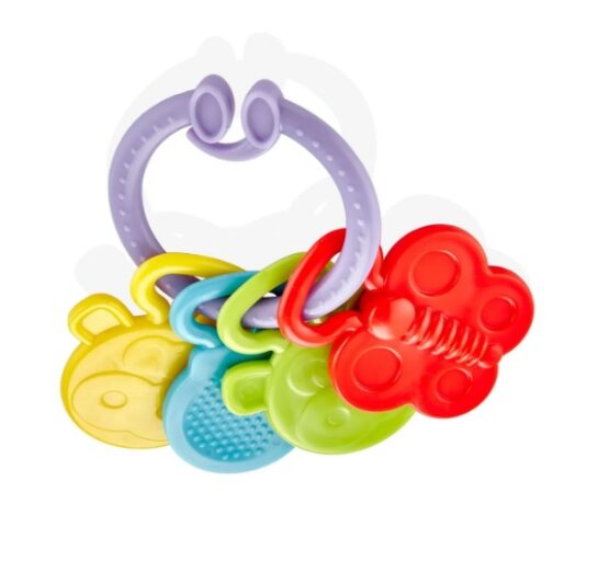 Jucarie dentitie BabyJem Rattle Teether Violet
