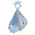 Jucarie dentitie cu paturica BabyJem Patchwork Albastra