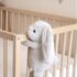 Jucarie din plus BabyJem The Bestie Bunny Gri, 30 cm
