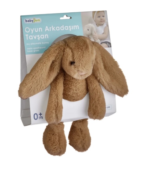 Jucarie din plus BabyJem The Bestie Bunny Maro deschis, 30 cm