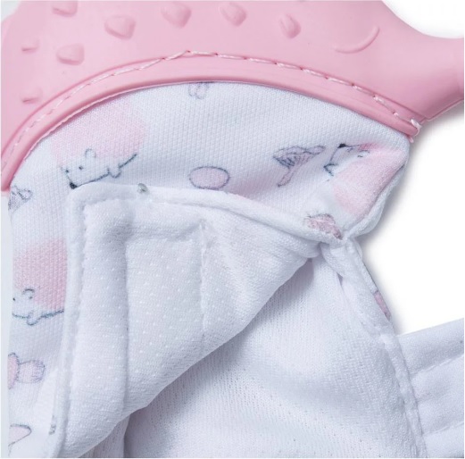 Manusa bebelusi pentru dentitie BabyJem Scratch Gloves Roz