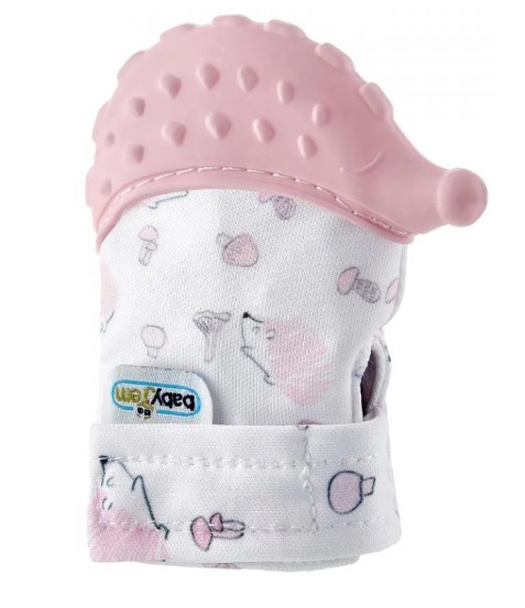 Manusa bebelusi pentru dentitie BabyJem Scratch Gloves Roz (612)