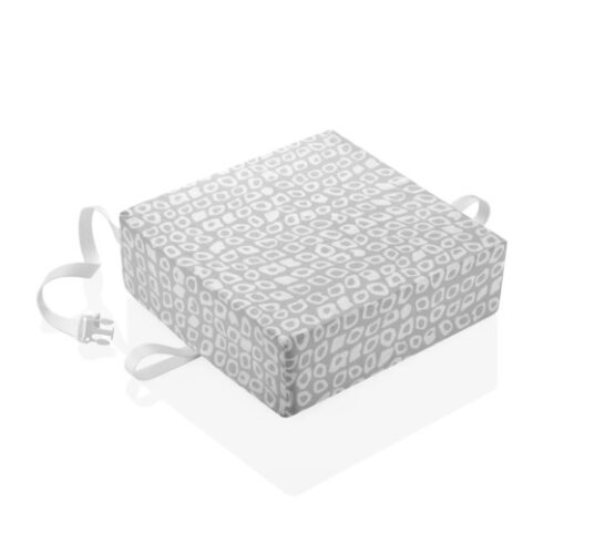 Подушка-бустер для стульчика для кормления BabyJem Серая, 32×32 см (452)