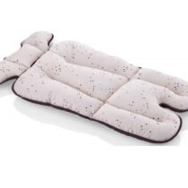 Saltea cu doua fete pentru carucior si scaun de masa BabyJem Dots Roz