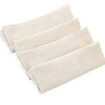 Set 4 prosopele din muselina BabyJem Ecru, 25x25 cm