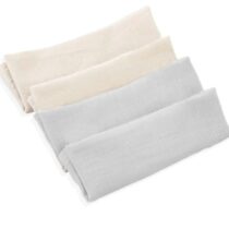 Set 4 prosopele din muselina BabyJem Gri, 25x25 cm