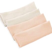 Set 4 prosopele din muselina BabyJem Peach, 25x25 cm