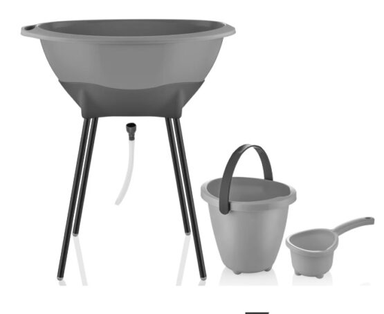 Элегантный набор для ванны BabyJem Grey (696)