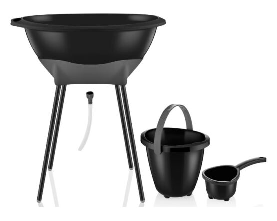 Элегантный набор для ванны BabyJem Black (696)