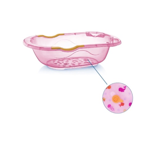 Set de baie BabyJem Roz cu 6 piese