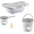 Set pentru baie BabyJem Gri, 5 piese