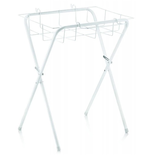 Универсальная металлическая подставка для ванночки с корзиной BabyJem White (260)