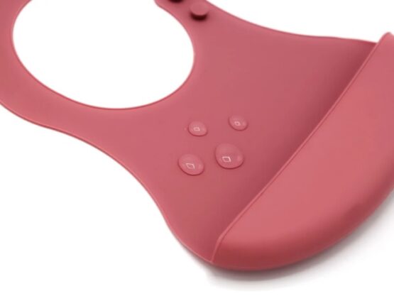 Baveta din silicon BabyJem Roz