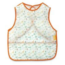 Baveta pentru copii fara maneci BabyJem Oranj, 32x37 cm