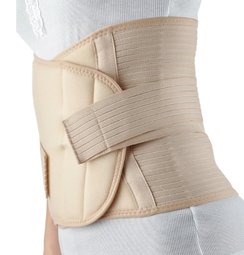 Centura abdominala post-natala reglabila BabyJem Bej, marimea S-M (579)