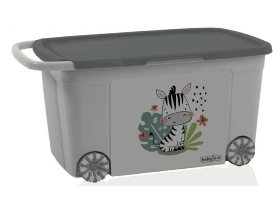 Коробка для игрушек BabyJem Серая 40×43 см (816)