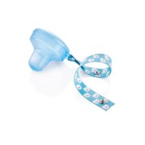 Cutiuta pentru suzeta cu lantisor BabyJem Albastra