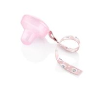 Cutiuta pentru suzeta cu lantisor BabyJem Roz