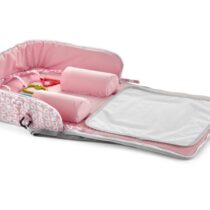 Geanta multifunctionala 3 in 1 BabyJem Roz, 60x100 cm