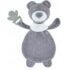 Jucarie de plus cu inel gingival BabyJem Sleeping Friend Gri