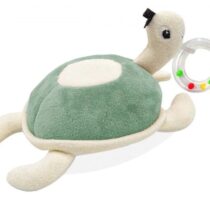 Jucarie zornaitoare din plus BabyJem Broscuta testoasa Menta (3+ luni)