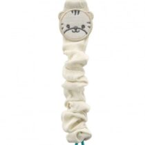 Lant pentru suzeta din muselina cu steluta BabyJem Ecru