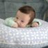 Perna pentru alaptat 2 in 1 BabyJem Nursing Pillow Albastra